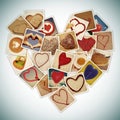 Hearts collage Royalty Free Stock Photo