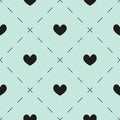 Hearts and dashes pattern