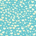 Hearts Design Background. Greeting Card Valentine Day. Vector illustration. Heart pattern. Falling Confetti. EPS 10. Royalty Free Stock Photo