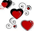 Hearts, design elements