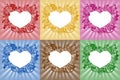 Hearts - frames for text Royalty Free Stock Photo