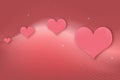 Hearts Greeting Card Royalty Free Stock Photo