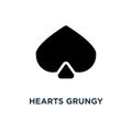 hearts grungy icon. collection of heart handmade icons concept s