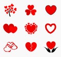 Hearts icons