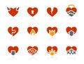 Hearts icons | Sunshine Hotel series