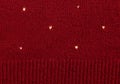 Hearts on knitted wool background Royalty Free Stock Photo