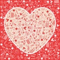 Hearts love - Doodles collection