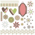 Hearts, ornaments, trims and tag