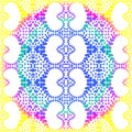 Hearts Pattern Color Mandala Effect Royalty Free Stock Photo