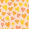 Hearts pattern, print for Valentine\'s Day. Love texture, seamless pattern for Valentines day - romantic wallpaper