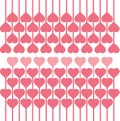 Hearts pattern, symbols background. Valentine`s day and Mother`s day card prink, pink, red colors. Love banner. Illustration Royalty Free Stock Photo