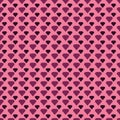 Pink and dark Purple small and large diamonds shapes seamless pattern