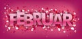 Hearts Pink Header Pink Februar Royalty Free Stock Photo