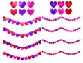 Heart streamers for valentine\'s day!