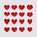 Hearts Puzzle, Love. Jigsaw Love Logotype. Puzzle.