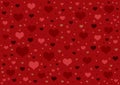 Hearts random pattern background wallpaper for designs