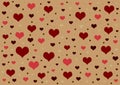 Hearts random pattern background wallpaper for designs