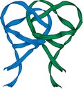 Hearts of ribbon