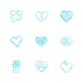 hearts , romantic , love , valentine , rose , flowers , eps icon