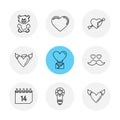 Hearts , romantic , love , valentine , rose , flowers , eps icon