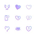 hearts , romantic , love , valentine , rose , flowers , eps icon