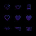 Hearts , romantic , love , valentine , rose , flowers , eps icon