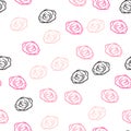 Hearts, roses, flowers pattern, additional pattern to the ballet collection Royalty Free Stock Photo