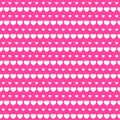 Hearts Row Seamless Background Love Royalty Free Stock Photo