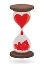 Hearts in Sand Clock