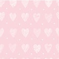 Hearts seamless banner template with copy space Royalty Free Stock Photo