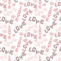 Hearts Seamless Pattern background Royalty Free Stock Photo