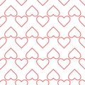 Hearts seamless pattern. heart design wallpaper. valentine wrap. Ornament can be used for Gift wrapping paper, pattern fills, web