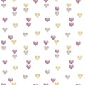 Hearts seamless pattern