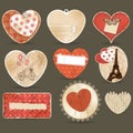 Hearts set Royalty Free Stock Photo