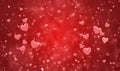 Hearts shape of a Valentine`s day background Royalty Free Stock Photo