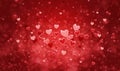 Hearts shape of a Valentine`s day background Royalty Free Stock Photo