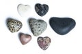 Hearts of stone pebbles