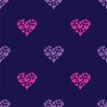 Hearts sweet seamless repeat pattern design