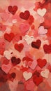 Hearts, Wall, Flesh Tone, Color, Professional, Oil Well, Scratch