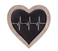 Heartshape blackboard isolated Royalty Free Stock Photo