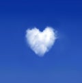 Heartshaped cloud Royalty Free Stock Photo