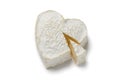 Heartshaped Neufchatel cheese Royalty Free Stock Photo