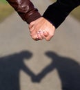 Heartshaped shadow Royalty Free Stock Photo