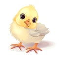 A heartwarming ÃÂ±llustration of a cute baby chick Royalty Free Stock Photo