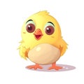 A heartwarming ÃÂ±llustration of a cute baby chick Royalty Free Stock Photo