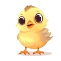 A heartwarming ÃÂ±llustration of a cute baby chick Royalty Free Stock Photo