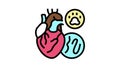 heartworm disease color icon animation