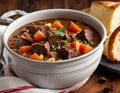 A hearty bowl of stew, but replace the meat with chunks of brownies and fudge