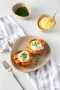 Hearty breakfast with eggs Atlantic Royalty Free Stock Photo