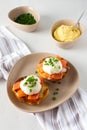 Hearty breakfast with eggs Atlantic Royalty Free Stock Photo